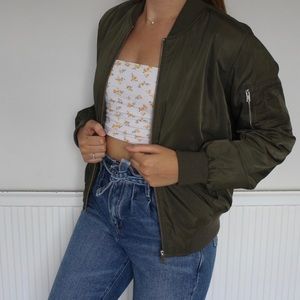 Dorothy Perkins Khaki Bomber Military Jacket
